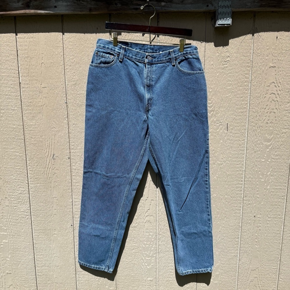 Vintage Levis 550 Jeans Womens 16 MIS M High Rise Relaxed Fit Tapered Leg